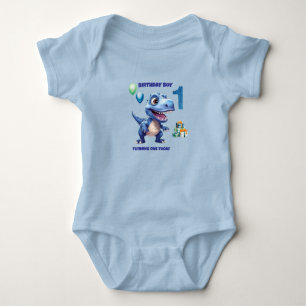 Body Combinaison bébé anniversaire 1 an dinosaure garço