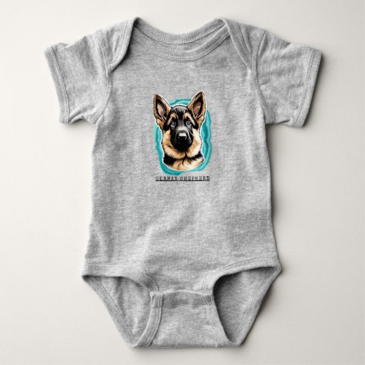 Body Combinaison bébé Berger Allemand (Devant)