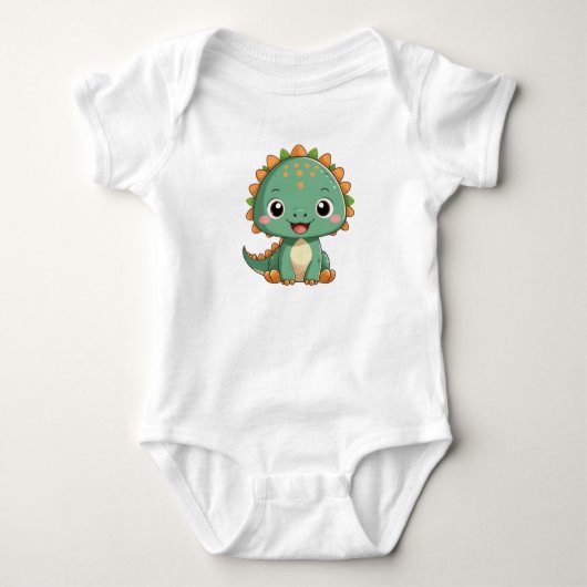 Body Combinaison bébé dinosaure souriant mignon (Devant)