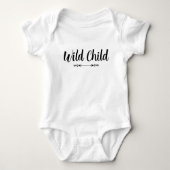 Body Combinaison bébé enfant sauvage (Devant)