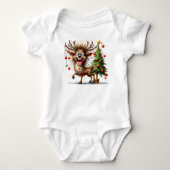 Body Combinaison bébé faon rigolo (Devant)
