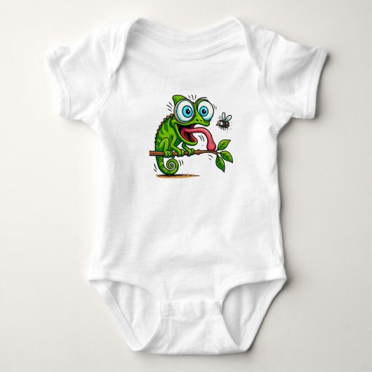 Body Combinaison bébé Fun Frog Mange Donut - Mignon (Devant)