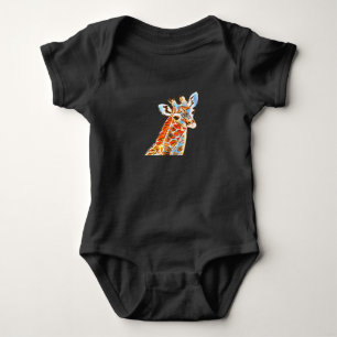 Body combinaison bébé girafe