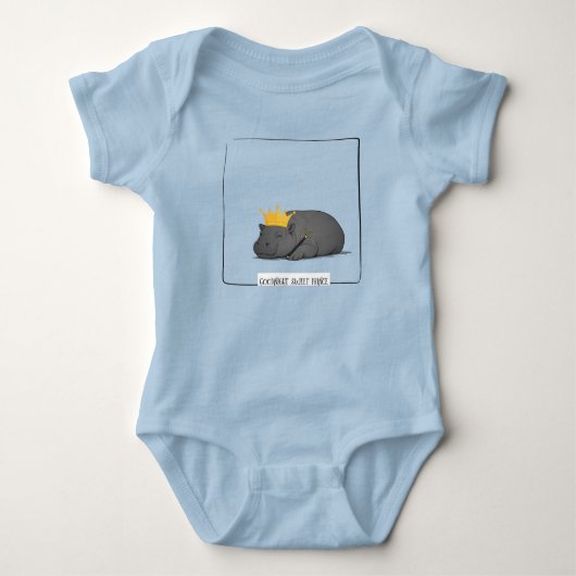 Body Combinaison bébé hippopotame pygmée (Devant)