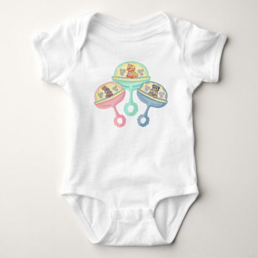 Body Combinaison bébé hochet animaux (Devant)