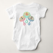 Body Combinaison bébé hochet animaux (Dos)