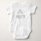 Body Combinaison bébé Mama Bunny & Babies (Dos)