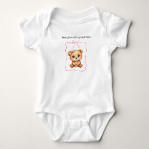 Body Combinaison bébé one piece Ours Rose