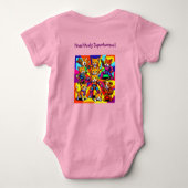 Body Combinaison bébé - Super-héros - Chatons - Chiots (Dos)