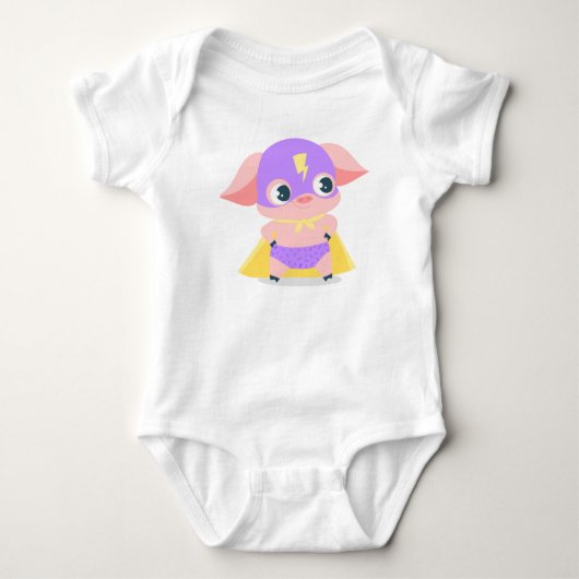 Body Combinaison bébé Superhero Pig Baby Sleeper (Devant)