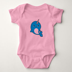 Body Combinaison bleue de tutu de bébé de Narwhal