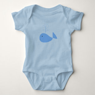 Body Combinaison bleue mignonne du Jersey de bébé de