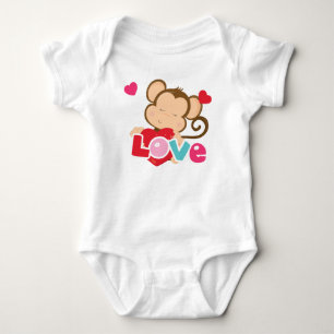 Body Combinaison d'amour de Valentine de singe