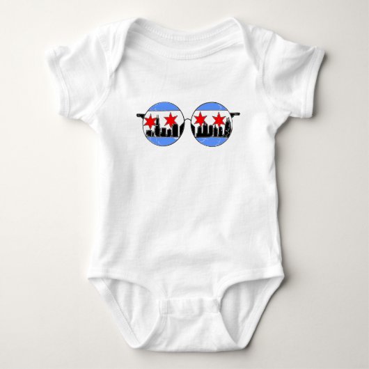 Body combinaison de bébé de chicagoggles (Devant)