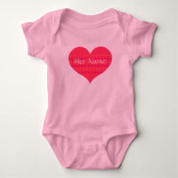 Combinaison de bébé de tutu avec le coeur rose à