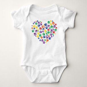 Body Combinaison de bébé d'empreintes de pattes