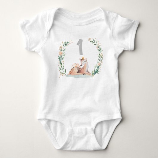 Body Combinaison de naissance avec chemise cerf pour le (Devant)