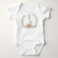 Combinaison de naissance Cerf Winter Onederland 1