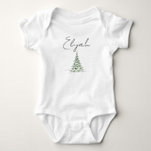 Body Combinaison de Noël pour bébé avec nom personnalis