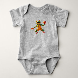 Body Combinaison grise bébé Grenouille de basketball