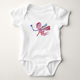 Body Combinaison Jersey Dessin Aquarelle Fée