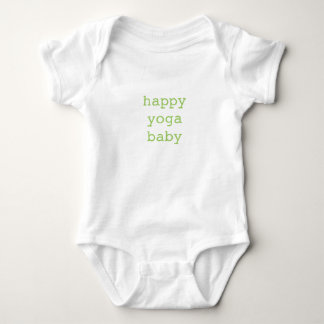 Body Combinaison organique de bébé heureux de yoga