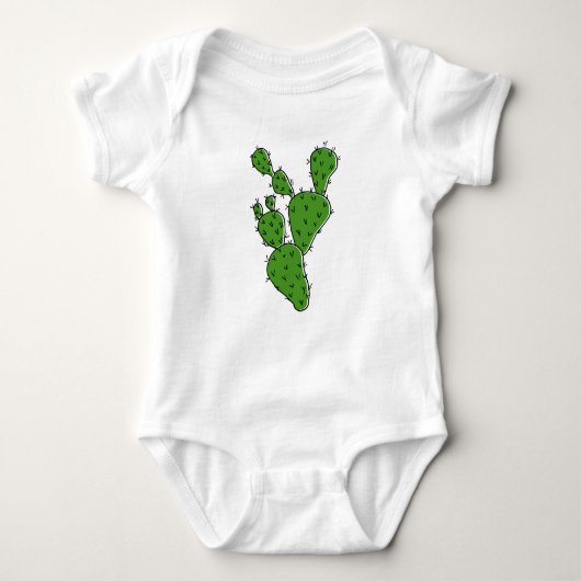 Body combinaison ou T-shirt de cactus, bébé ou enfant (Devant)
