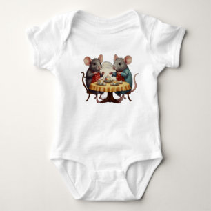 Body Combinaison pour bébé adorable avec souris jouissa