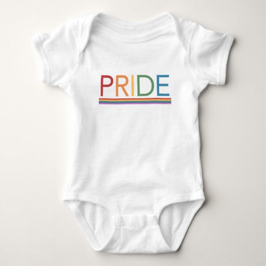 Body Combinaison pour bébé arc-en-ciel PRIDE (Devant)
