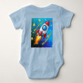 Body Combinaison pour bébé - Fusée pour Mars (Dos)