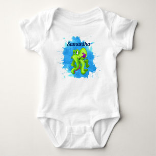 Body Combinaison verte de bébé de poulpe
