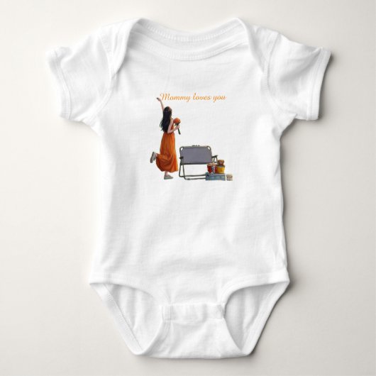 Body Combinaisons bébé maman t'aime. (Devant)