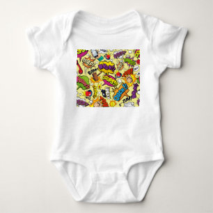 Body Comic Elements Motif coloré