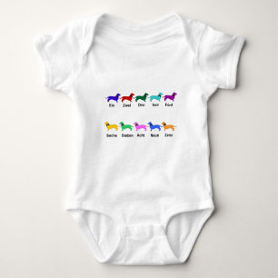 Body Compte Allemand Dachshunds Bodysuit bébé