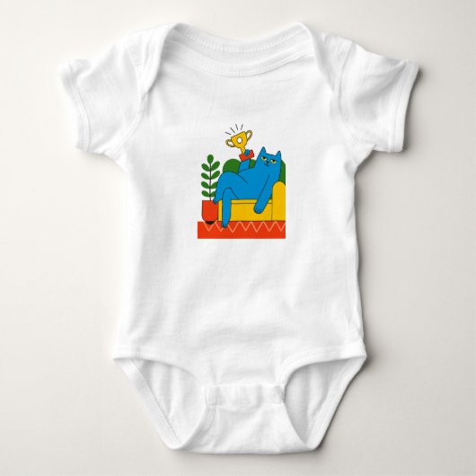 Body Conception - Blue Cat Trophy Lounger - T-Shirt Béb (Devant)