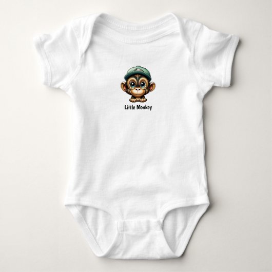 Body Conception Casquette vert de singe de bébé joueuse (Devant)