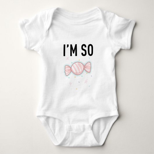 Body Conception de bonbons pour bébé adorable - "JE SUI (Devant)