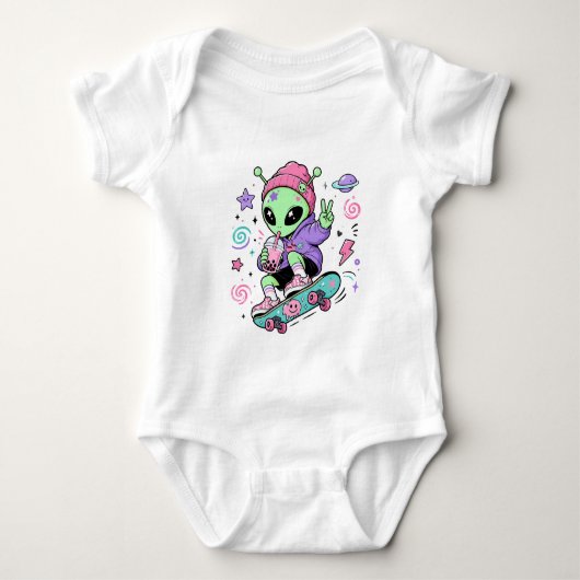 Body Conception de Bubble Tea Alien Skater Kawaii (Devant)