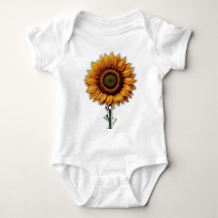 Body Conception d'illustration de tournesol vibrant 