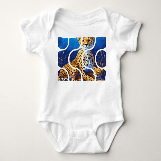 Body Conception faune mère et petit de guépard (Devant)