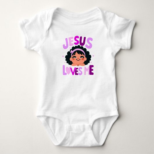 Body Conception violette "Jésus m'aime" (Devant)