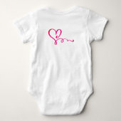 Body Conçu Mes PREMIERS VALENTINS Bébé Arc-en-ciel Tout (Dos)