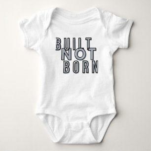Body Construit Pas Né – Chemise Texte Hustle & Discipli