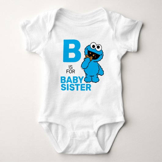 Body Cookie Monster | B pour Bébé Sœur (Devant)