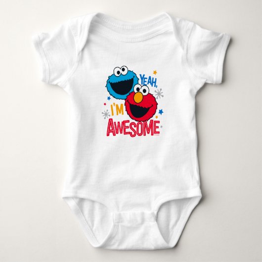 Body Cookie Monster & Elmo | Ouais, je suis formidable (Devant)