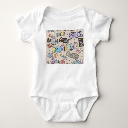 Body Cool Fun Doodle Lettres Vintage (Devant)