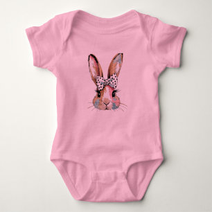 Body Coquette Bow Bunny Bodysuits de Pâques et une pièc