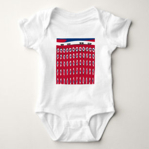 Body Corée du Sud Polka Dot Drapeau Design d'art : une