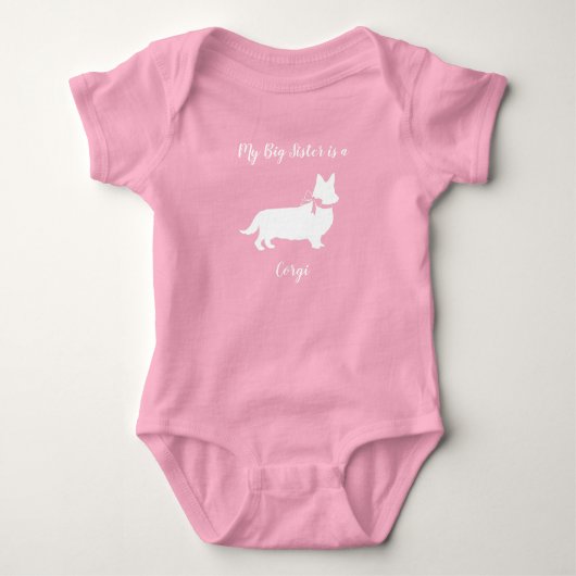 Body Corgi Chien Baby shower Chien Chien Gris Gris Gall (Devant)