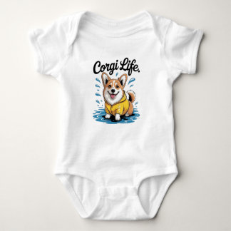 Body Corgi Life – Cute Dog in Raincoat Vintage
